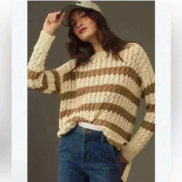 Pilcro Sweaters - Anthropologie Pilcro Longline Stitch Sweater Size Small NWOT